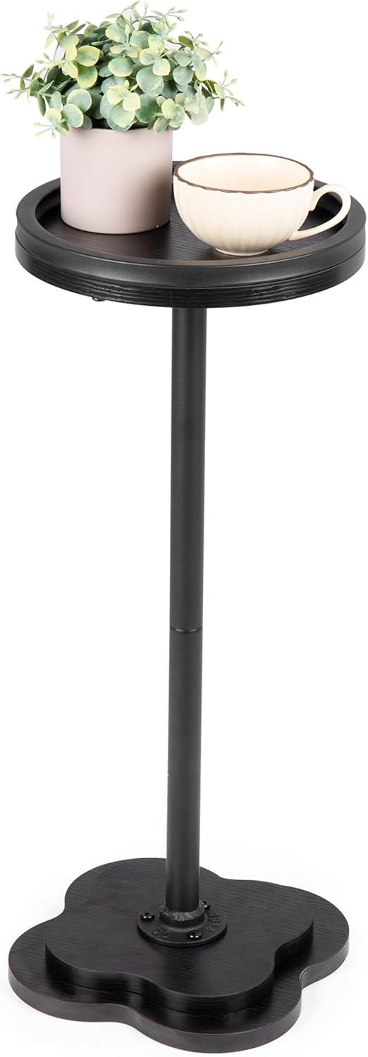 Round Pedestal End Table