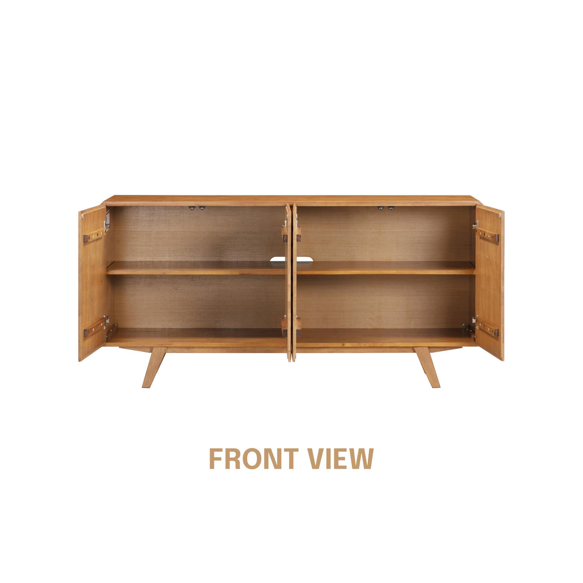 Solid Wood 4-Door Sideboard