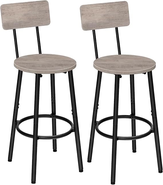 Round Back Bar Stools Set of 2