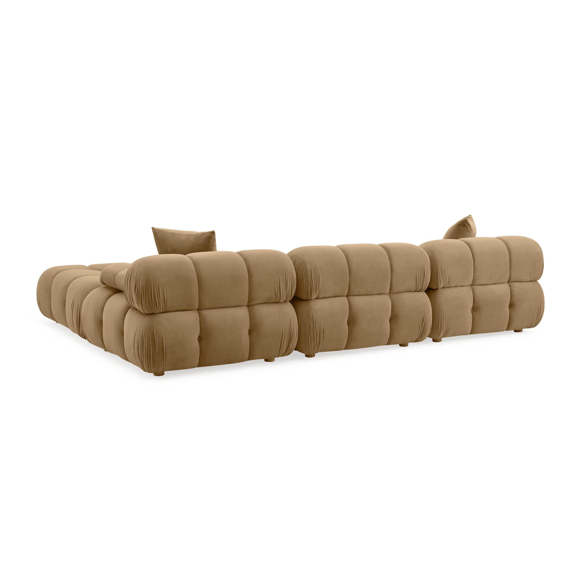 TOV Furniture Calliope 4-Piece Modular Sectional (Velvet, Brown)