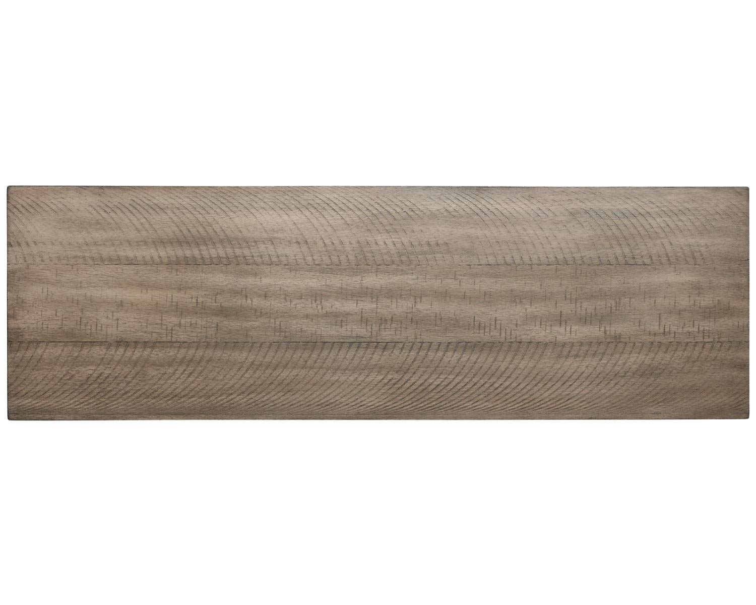 Storage Bench with Hidden Compartment, White & Light Brown