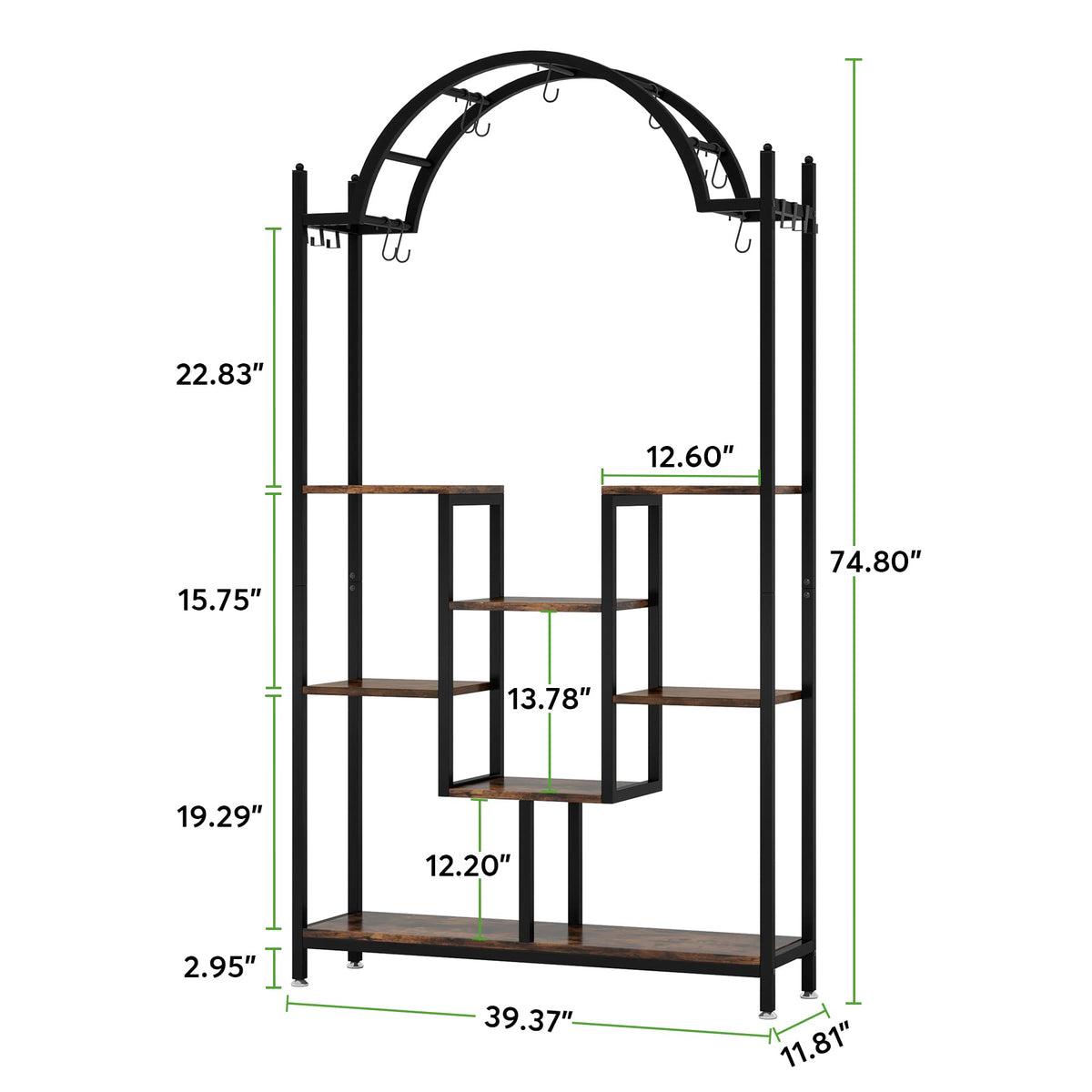 5-Tier Arched Plant Stand