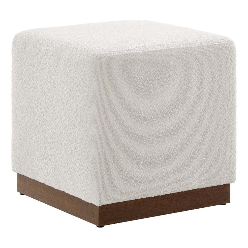 Square Boucle Ottoman