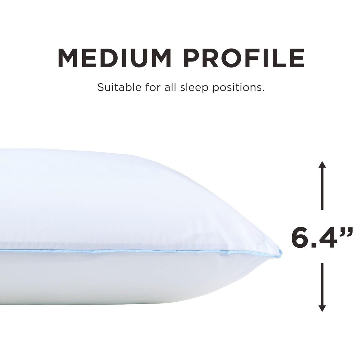 Tempur-Pedic TEMPUR-Cloud Dual Cooling Pillow, Queen, White