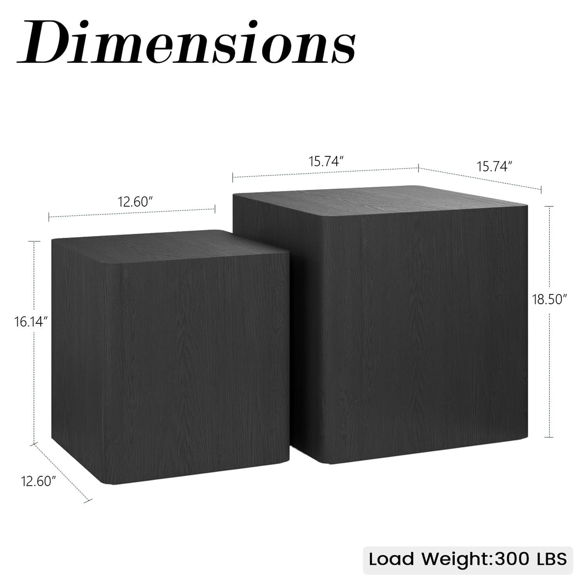 Black Nesting Coffee Tables