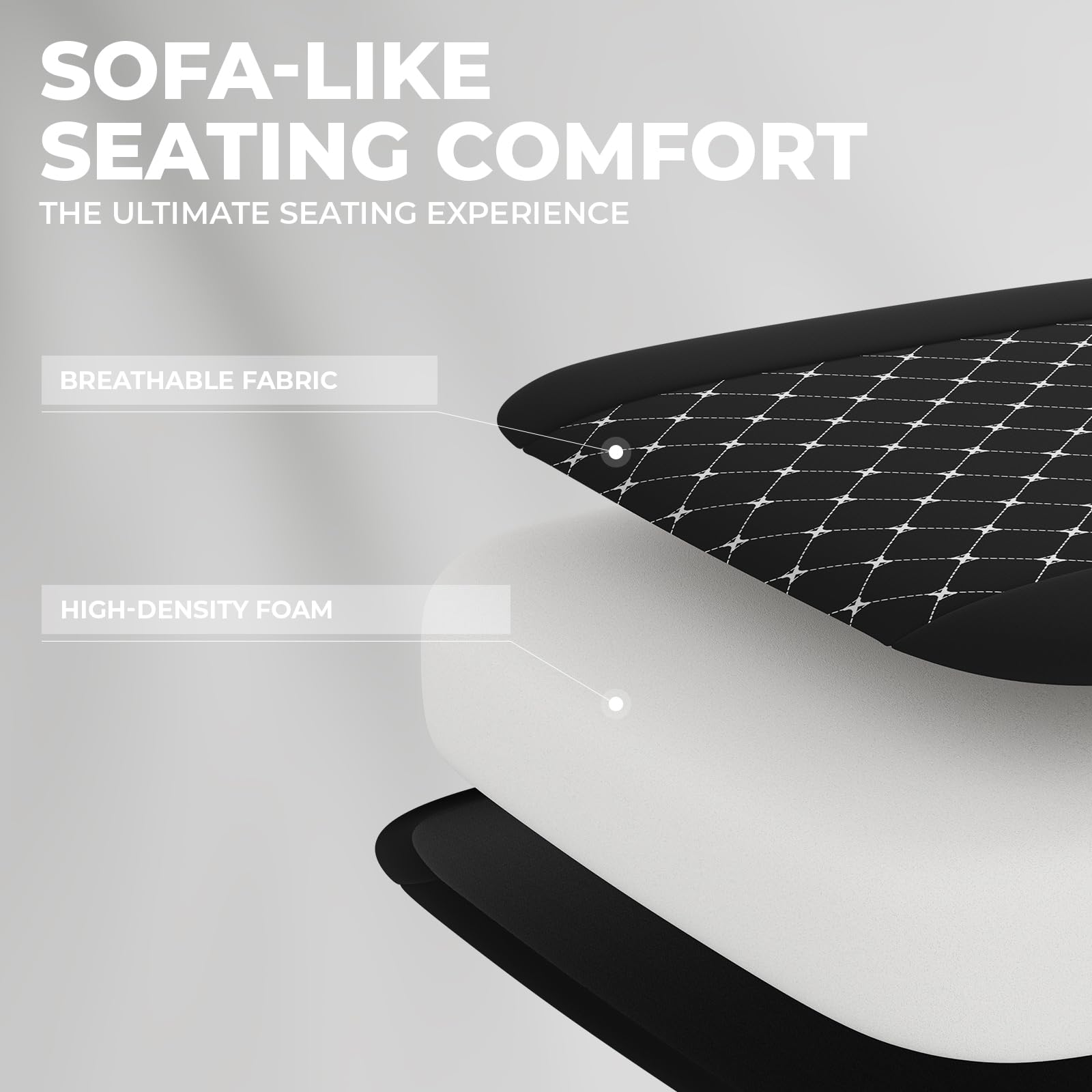 Ergonomic Gaming Chair with Footrest & Massage