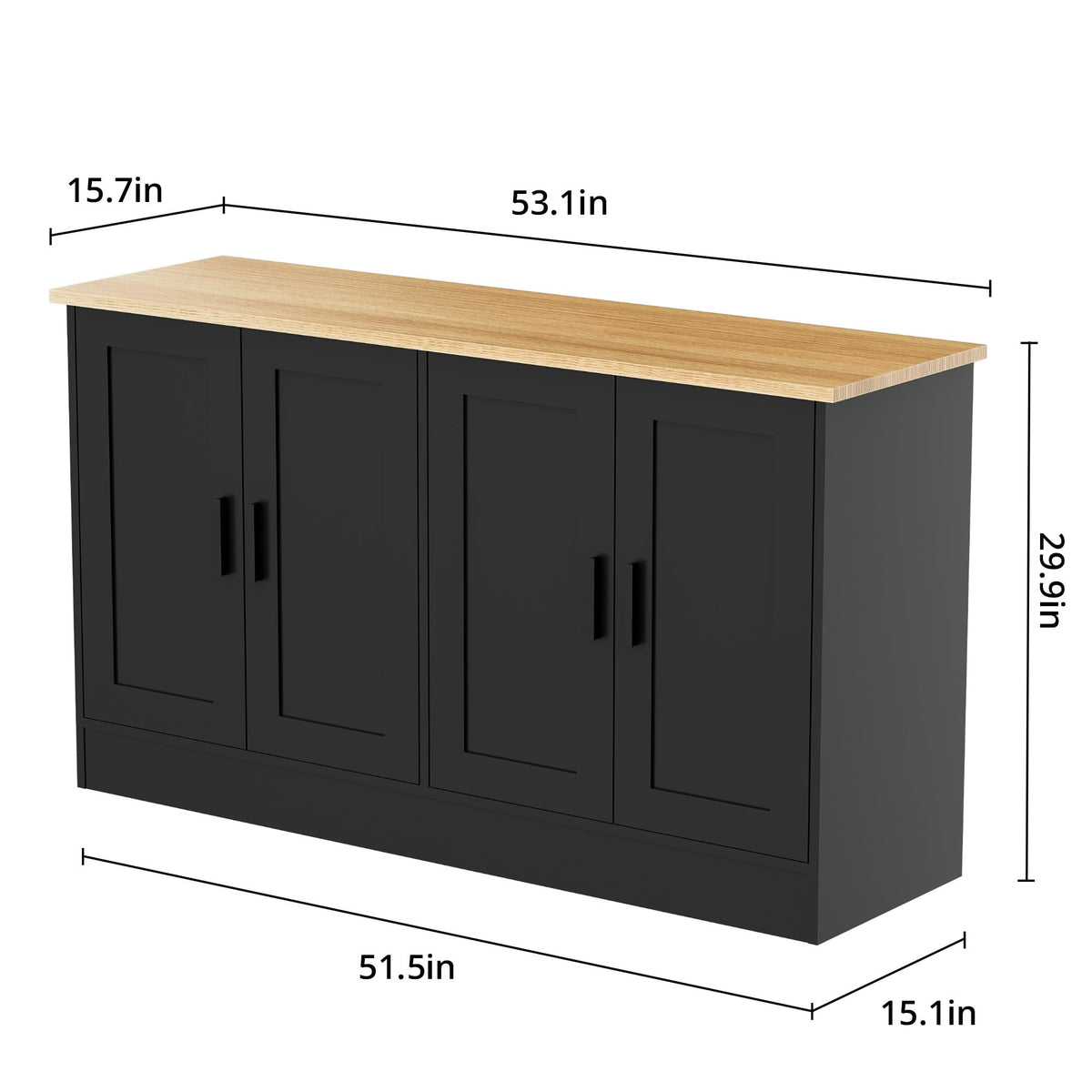 4-Door Buffet Cabinet