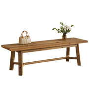 55" Solid Wood Farmhouse Bench