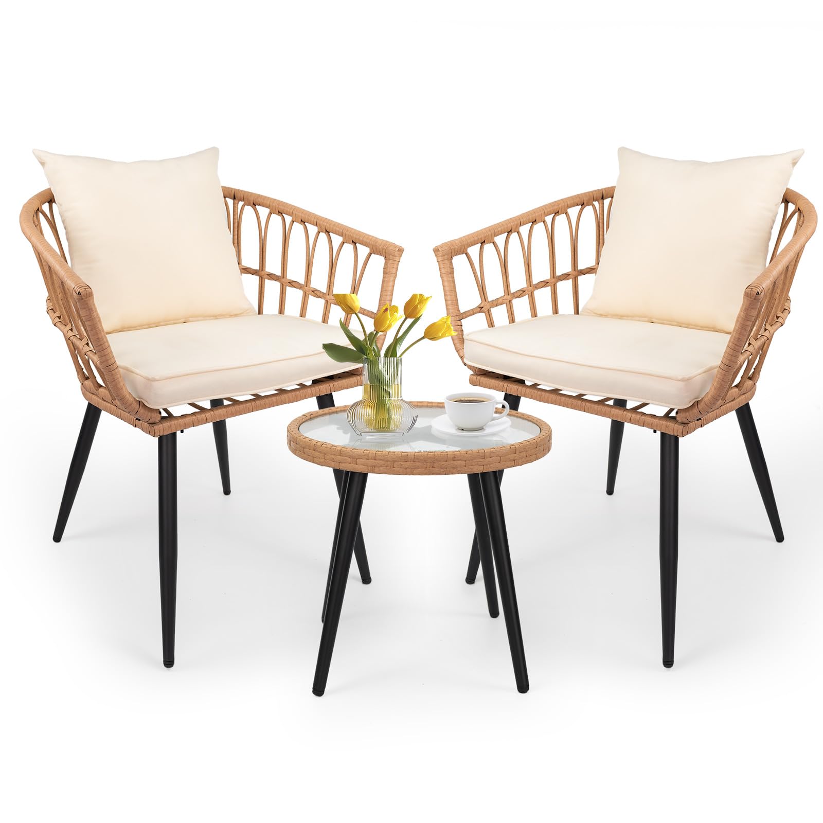 3-Piece Outdoor Bistro Dining Set