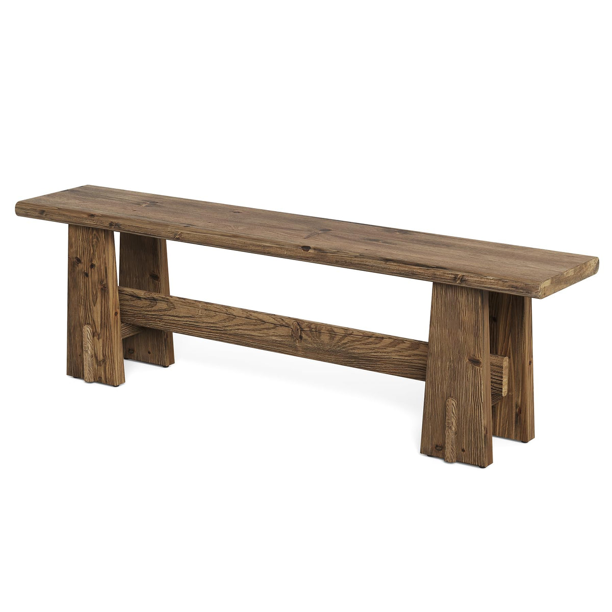 Rustic Solid Wood Bench