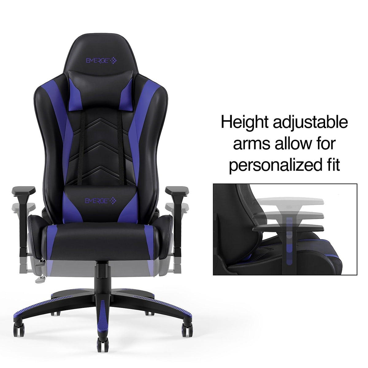 Blue Reclining Gaming Chair