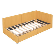 Twin Size Upholstered Daybed with 2 Storage Drawers