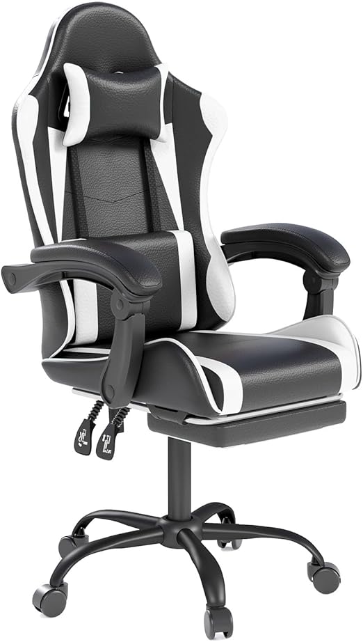 Gaming Chair with Headrest & Lumbar Support