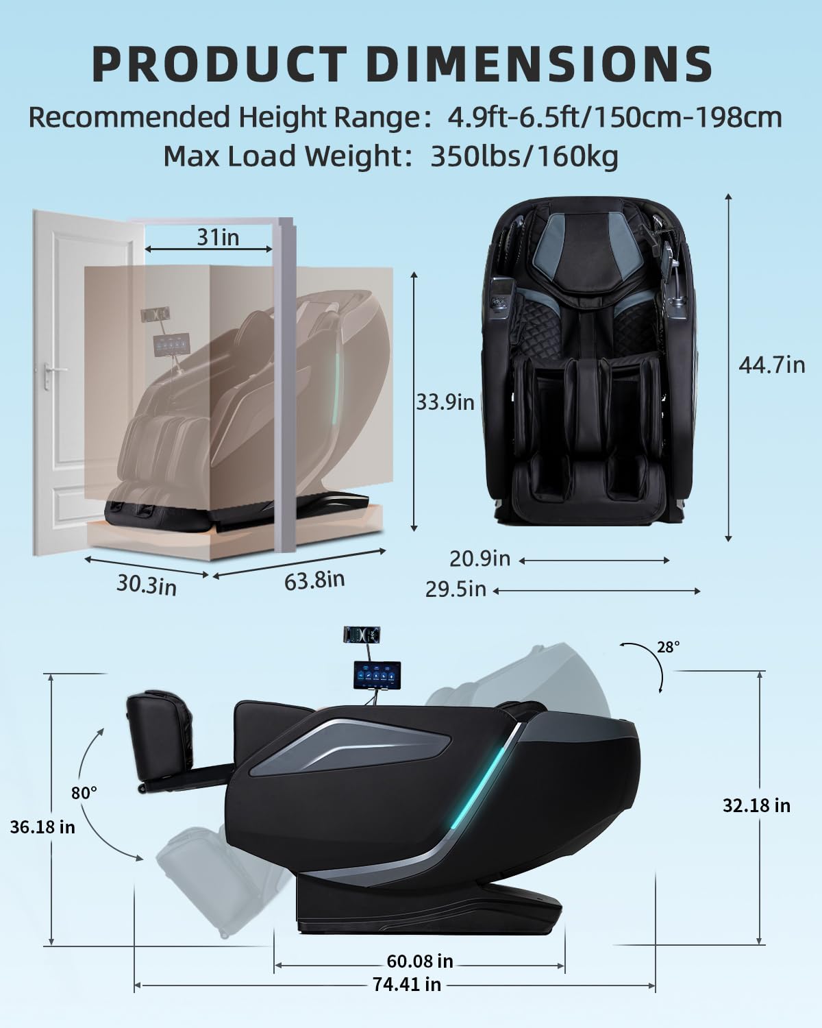 4D Zero Gravity Full Body Massage Chair