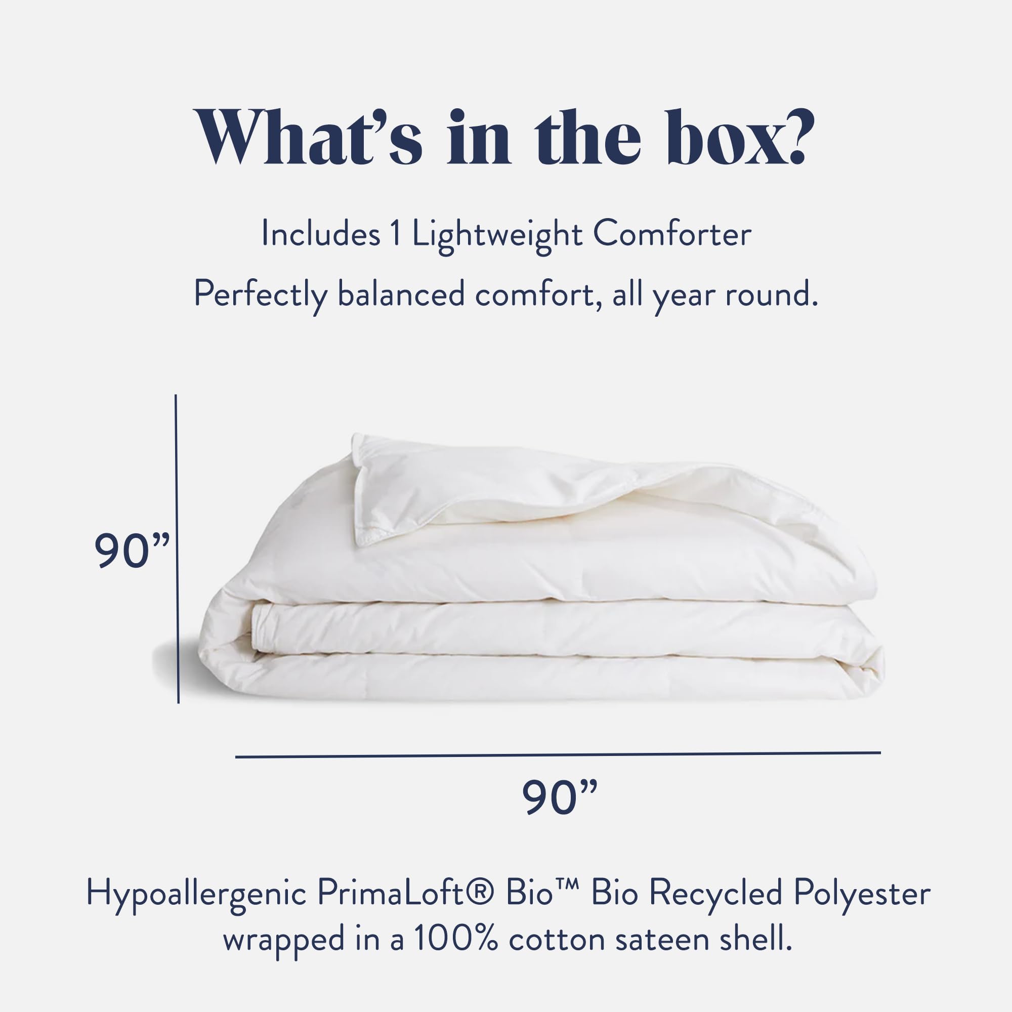 Lightweight Down Alternative Comforter – Full/Queen