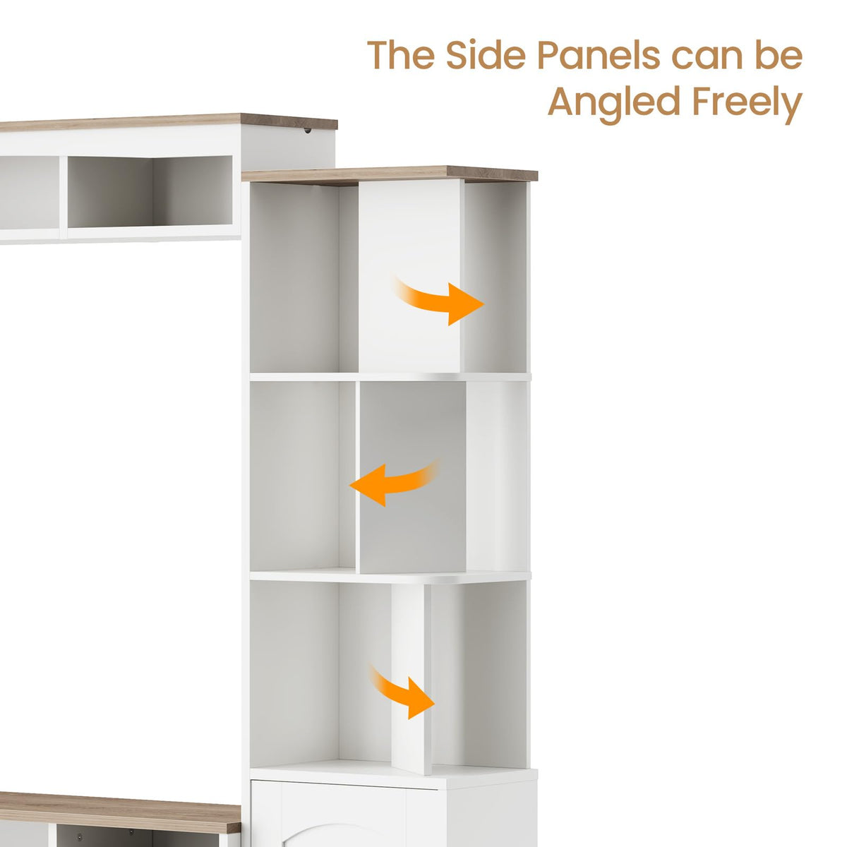 Kikihouse 101" W Modern Wall Unit Entertainment Center for TVs up to 75"