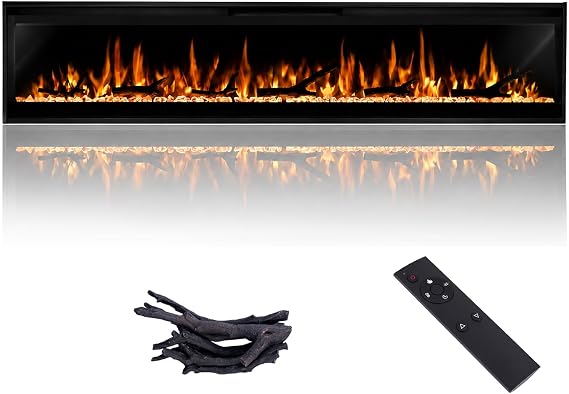 Wall-Mounted Electric Fireplace