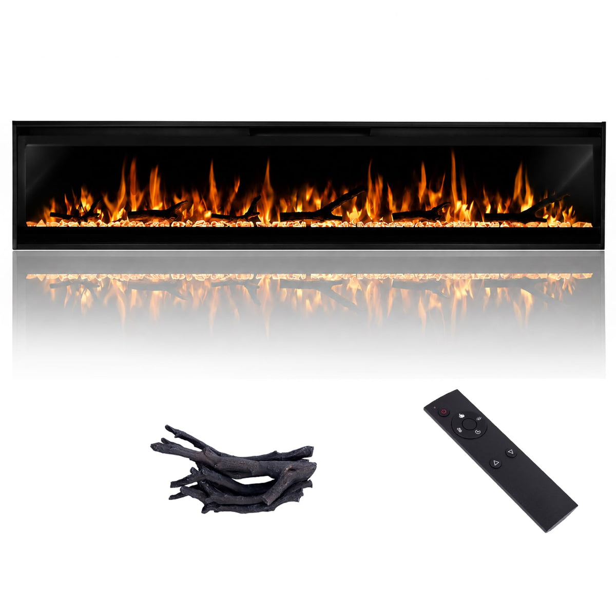 Wall-Mounted Electric Fireplace