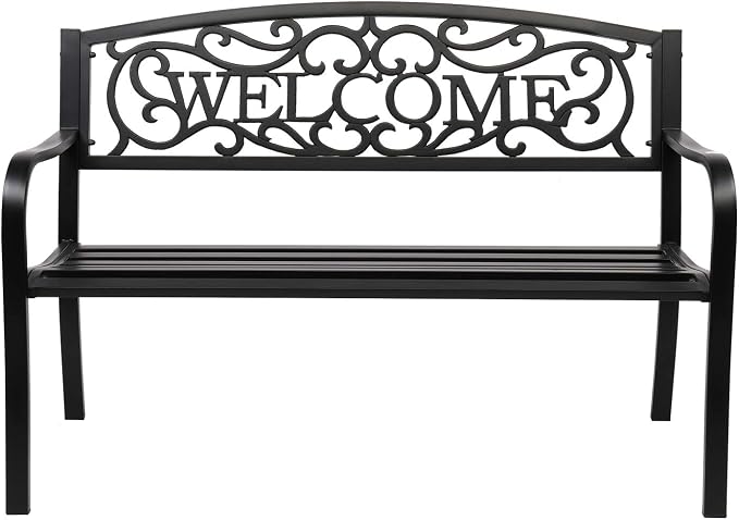 Steel Outdoor Garden Bench