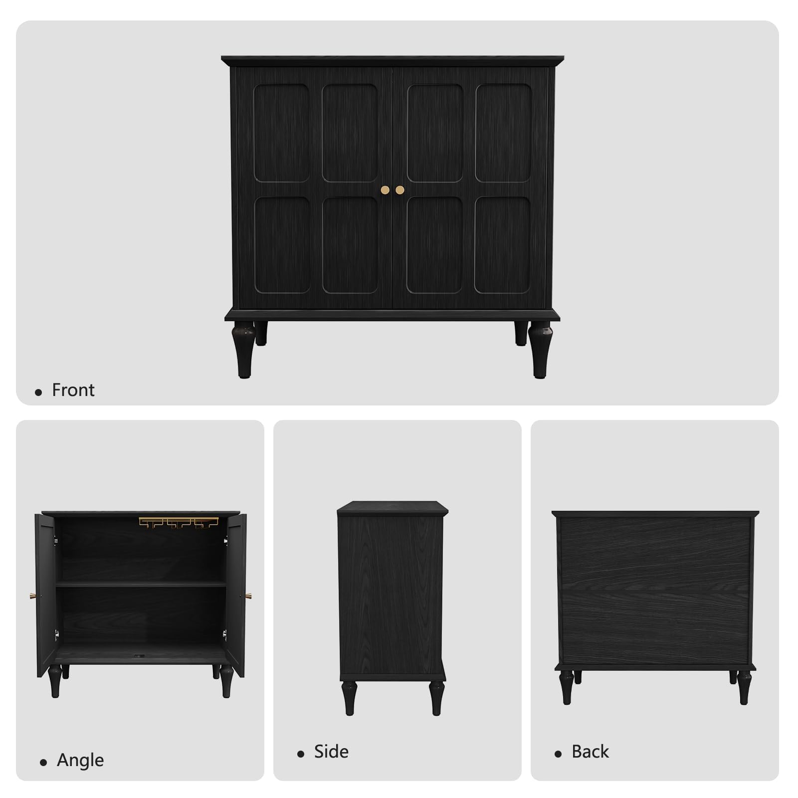 Mid-Century Sideboard Buffet Cabinet with Storage