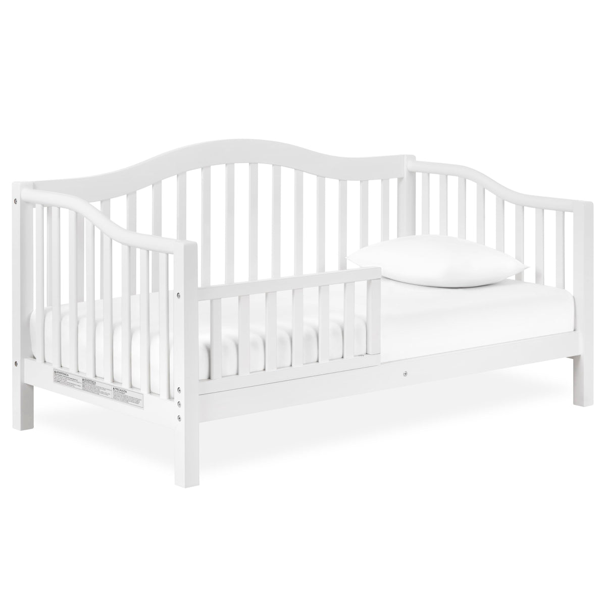 Dream On Me Austin Wooden Toddler Day Bed for Kids, White