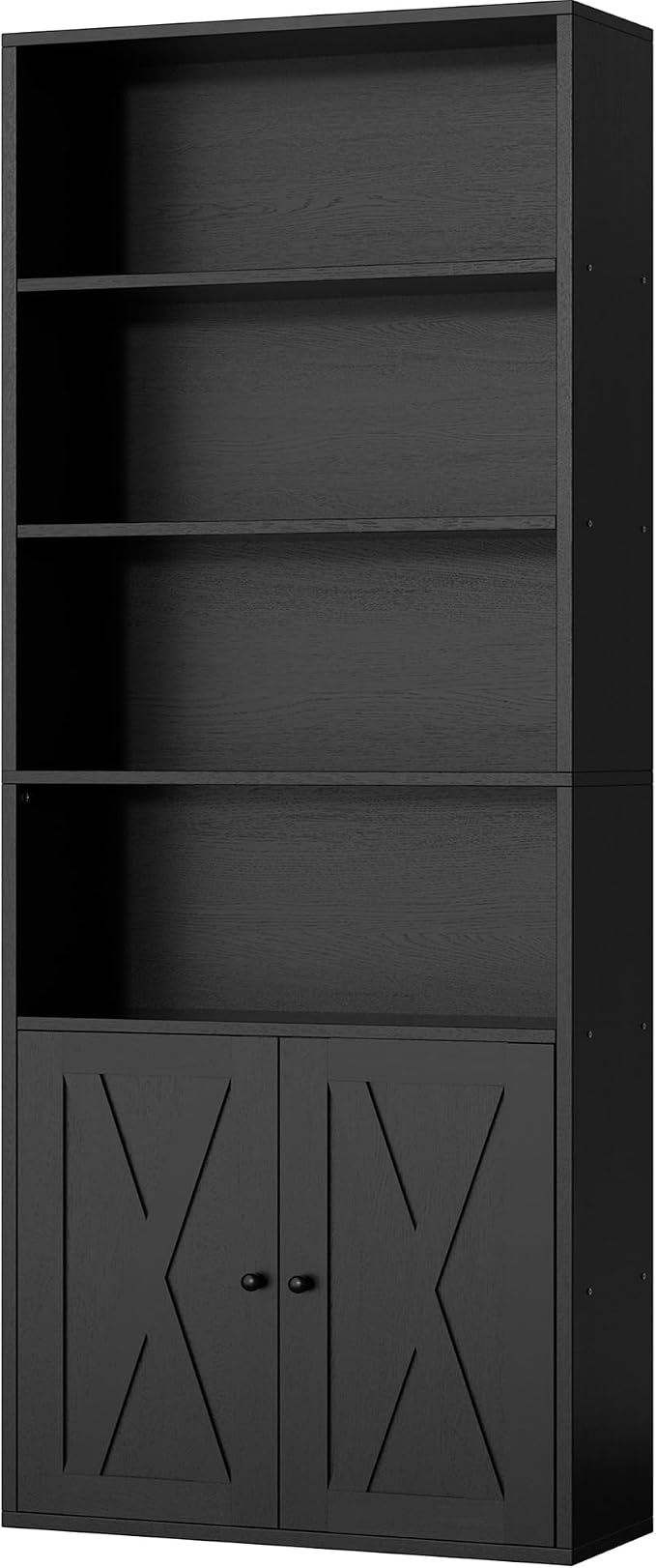 6-Tier Bookcase with Doors