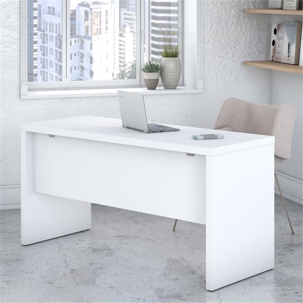 60W Credenza Desk – Pure White