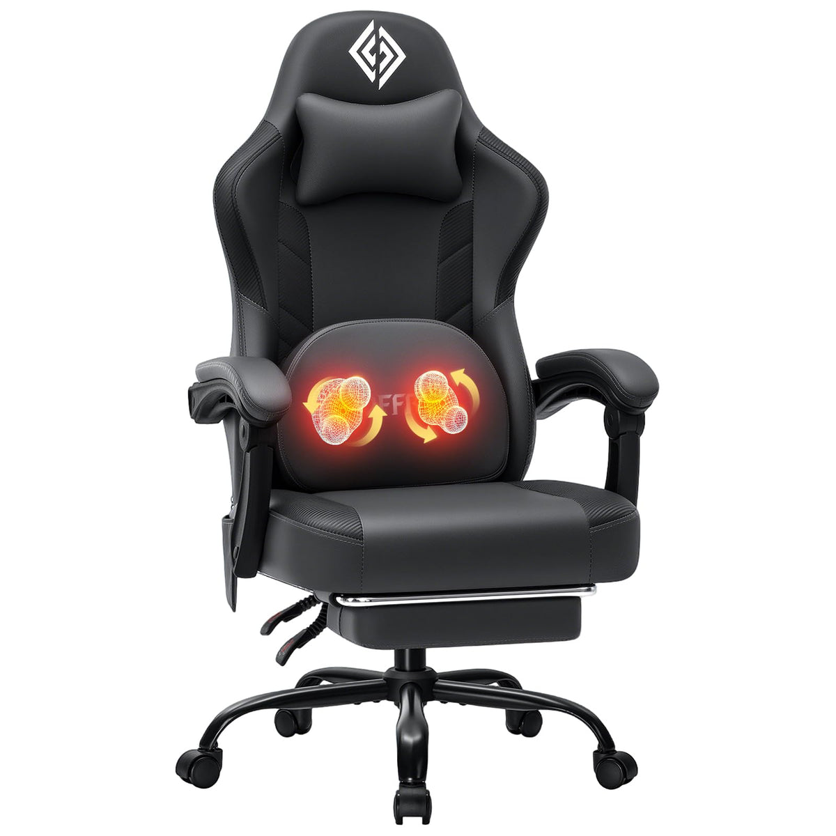 Heated Massage Gaming Chair