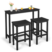 Outdoor Bar Bistro Set – Fir Wood Table & 2 Stools