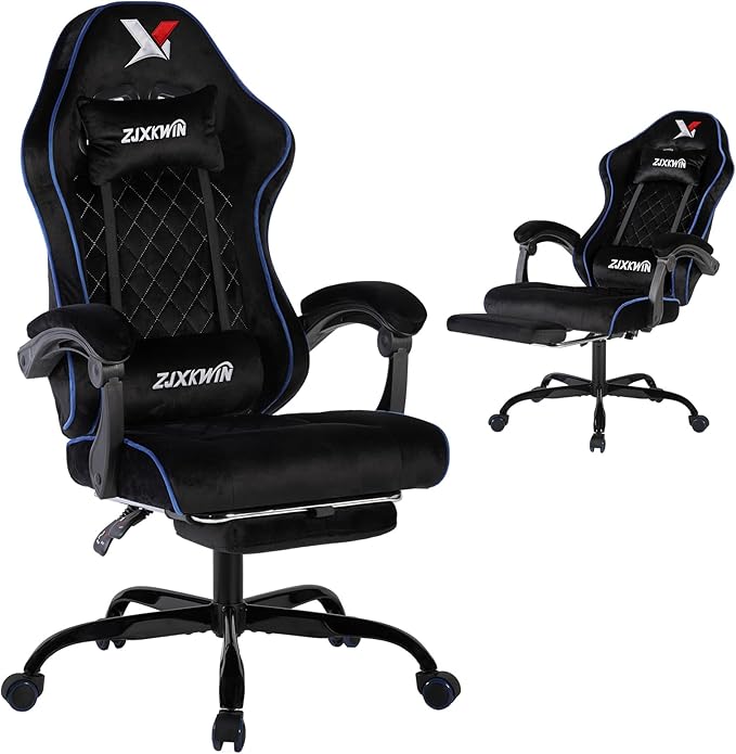 Ergonomic High-Back Gaming Chair with Footrest & Lumbar Support