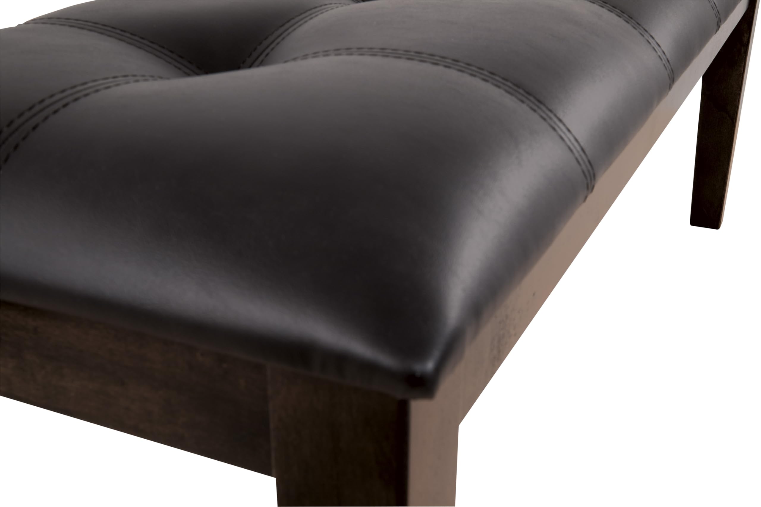Upholstered Dining Room Bench with Button Tufting