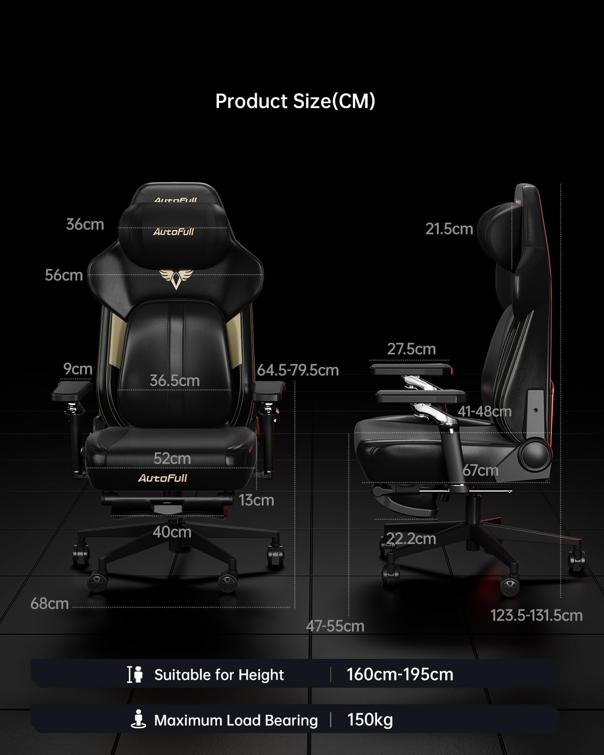 Ergonomic Gaming Chair with Dynamic Lumbar Support