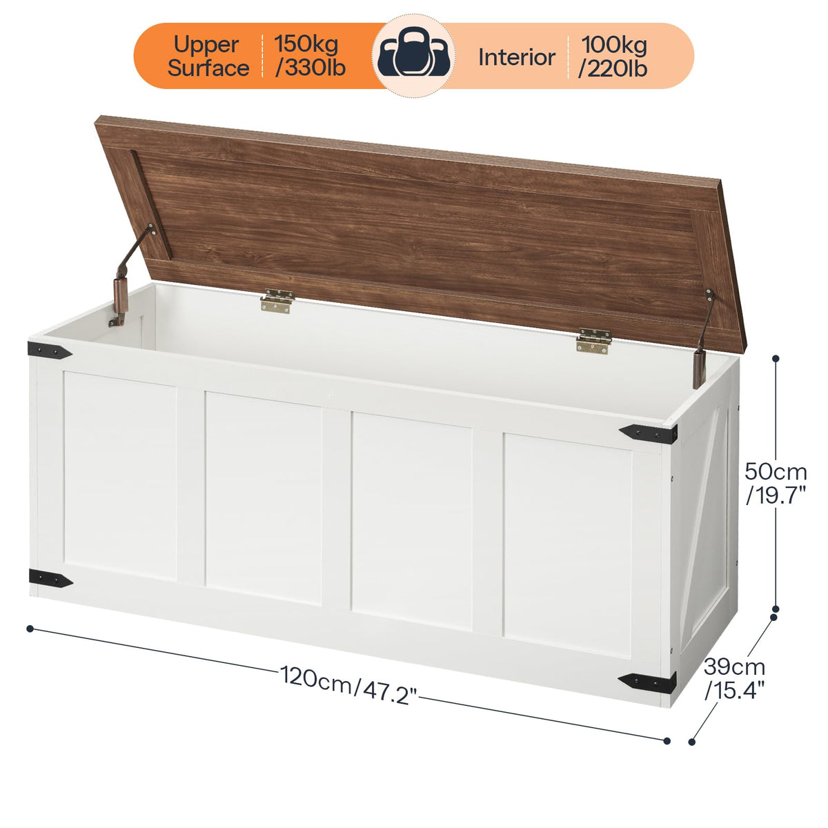 Farmhouse Storage Bench