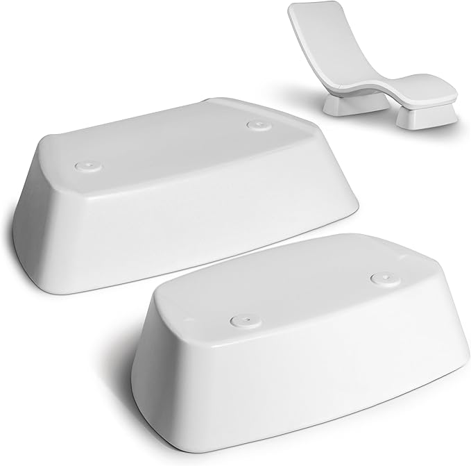 Pool Baja Shelf Lounge Chair – Weighted, Waterproof, White