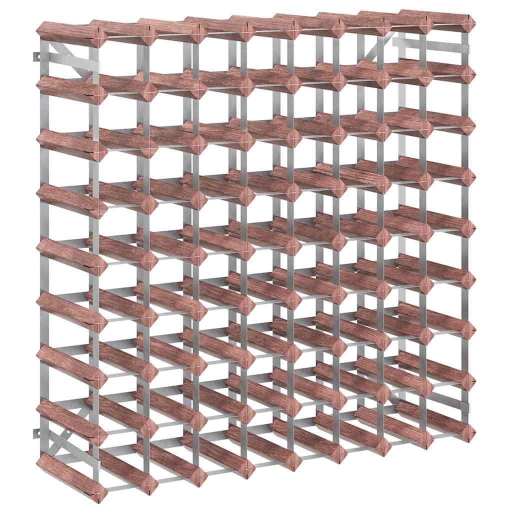 vidaXL Wine Rack for 72 Bottles Brown Solid Wood Pine
