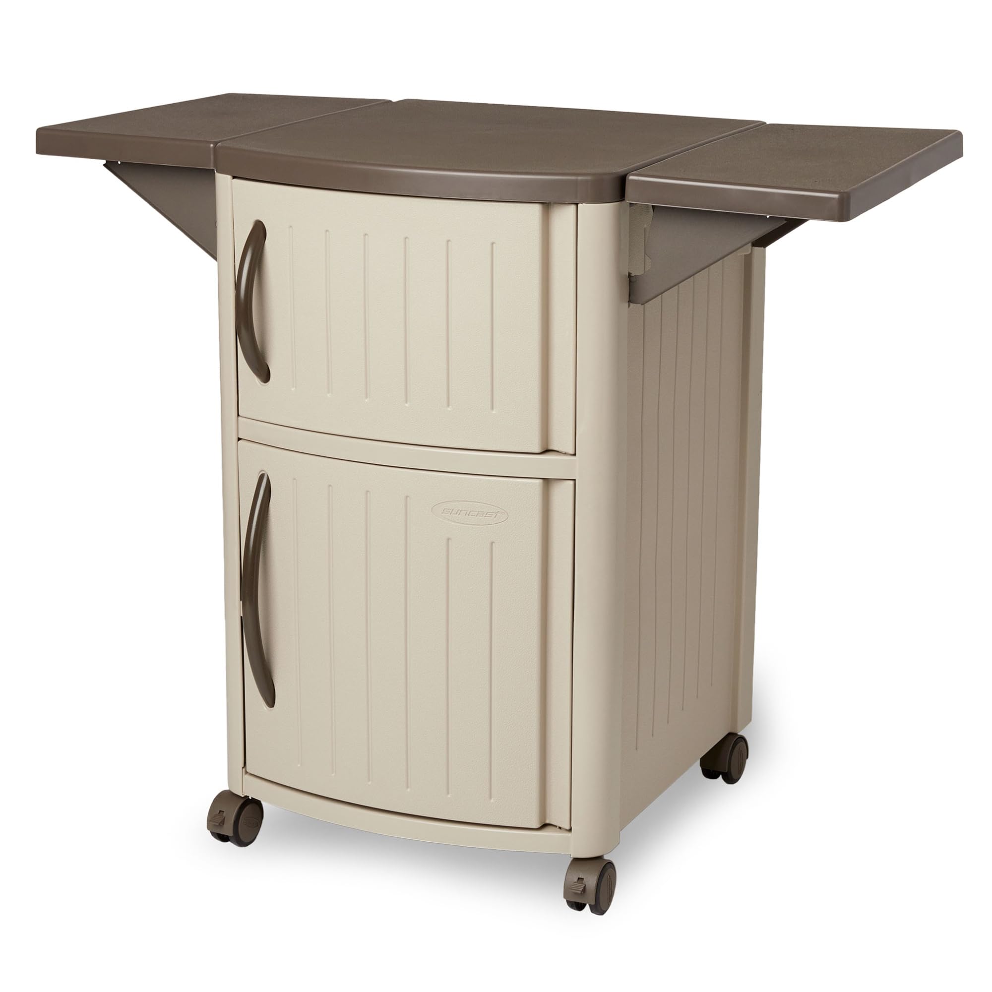 Outdoor Grilling Prep Station with Storage