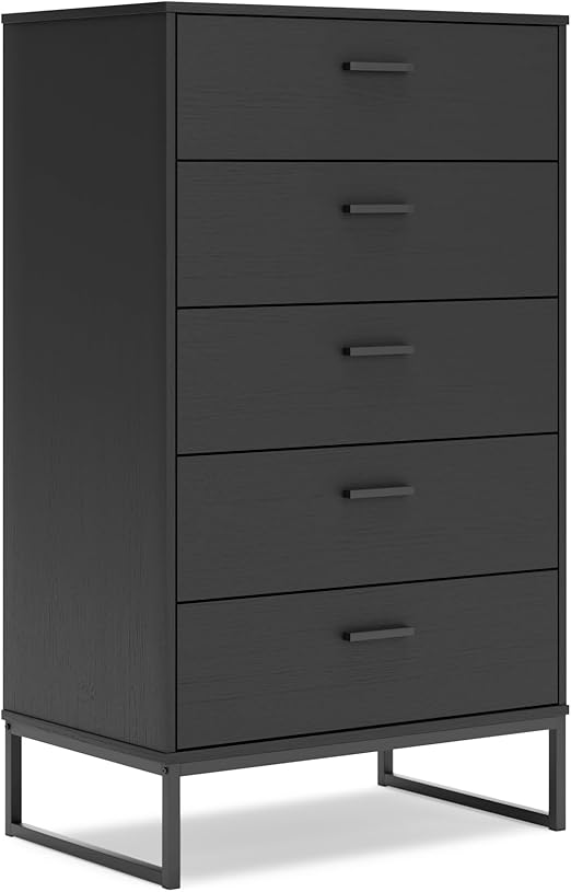 5-Drawer Mid-Century Modern Chest of Drawers