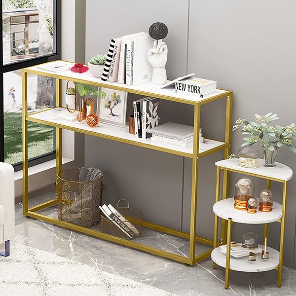 3-Piece Faux Marble Table Set