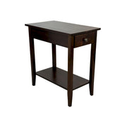 Fairway Avenue Home 2-Tier Solid Acacia Recliner Table w/Drawer (Espresso)