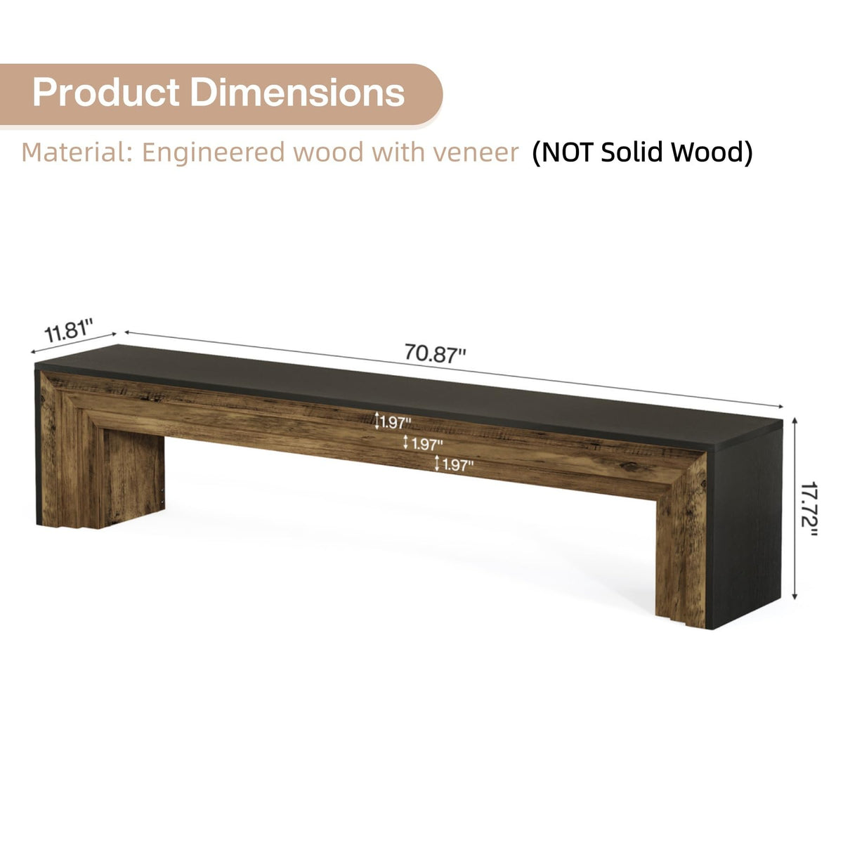 Extra Long Dining Bench