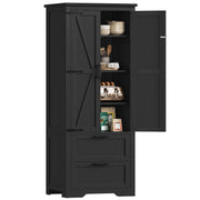 Farmhouse Storage Cabinet with Drawers & Adjustable Shelf