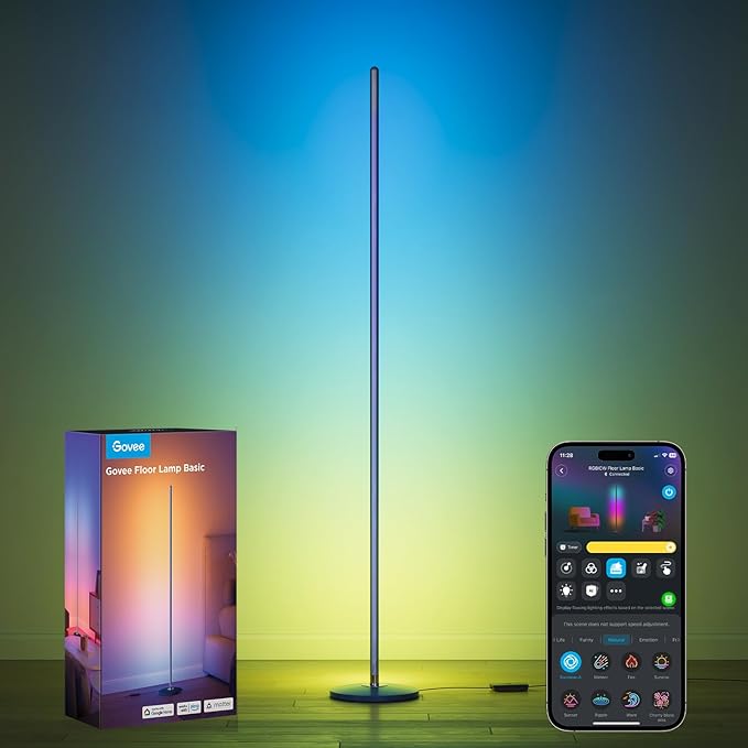 RGBIC LED Floor Lamp with Music Sync