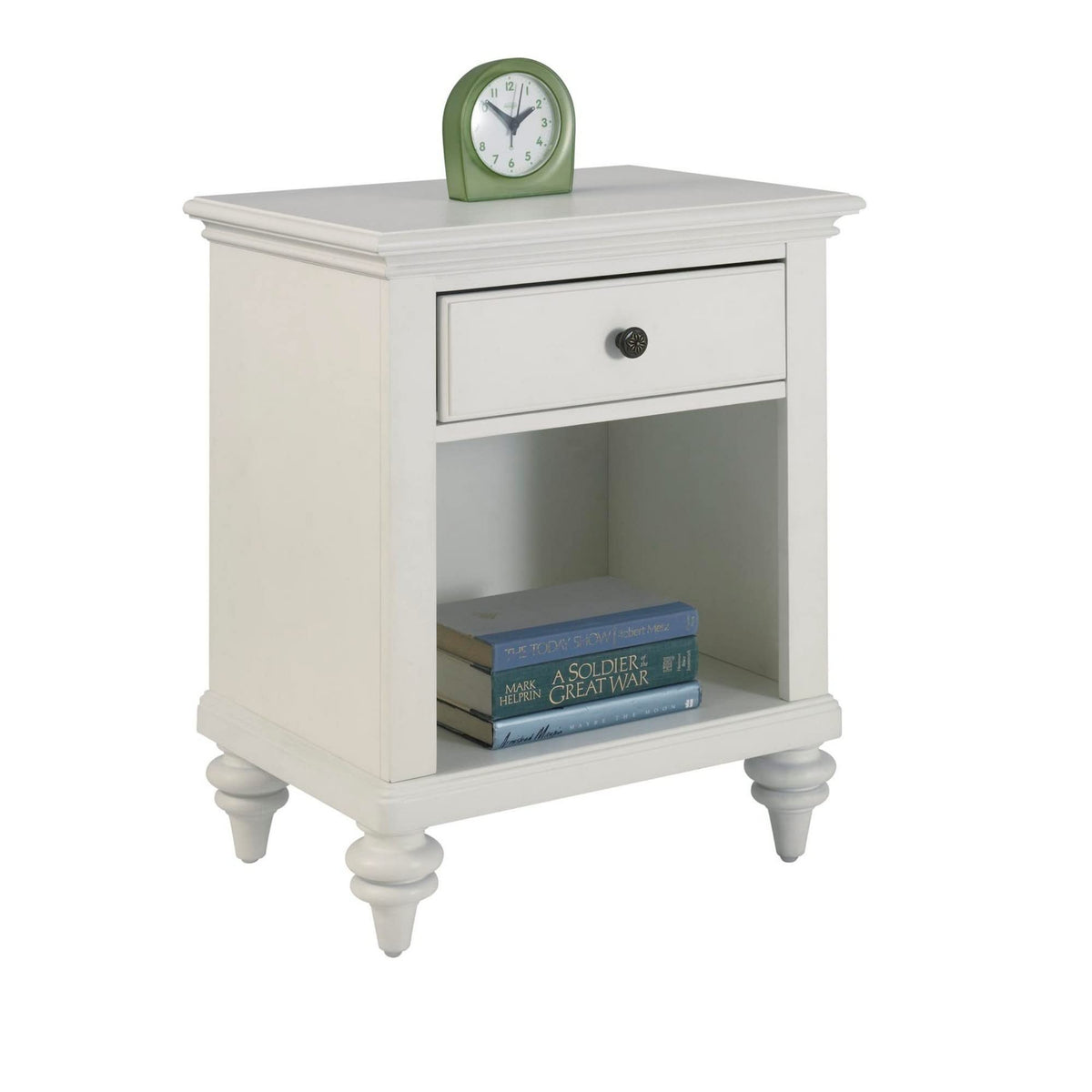 Off-White Storage Nightstand