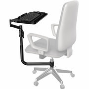 Chair-Mounted Keyboard & Mouse Tray with 360° Rotation