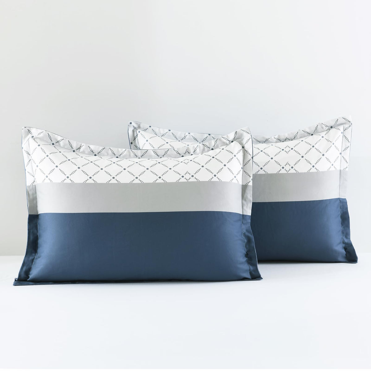 Navy Floral Cotton Comforter Set