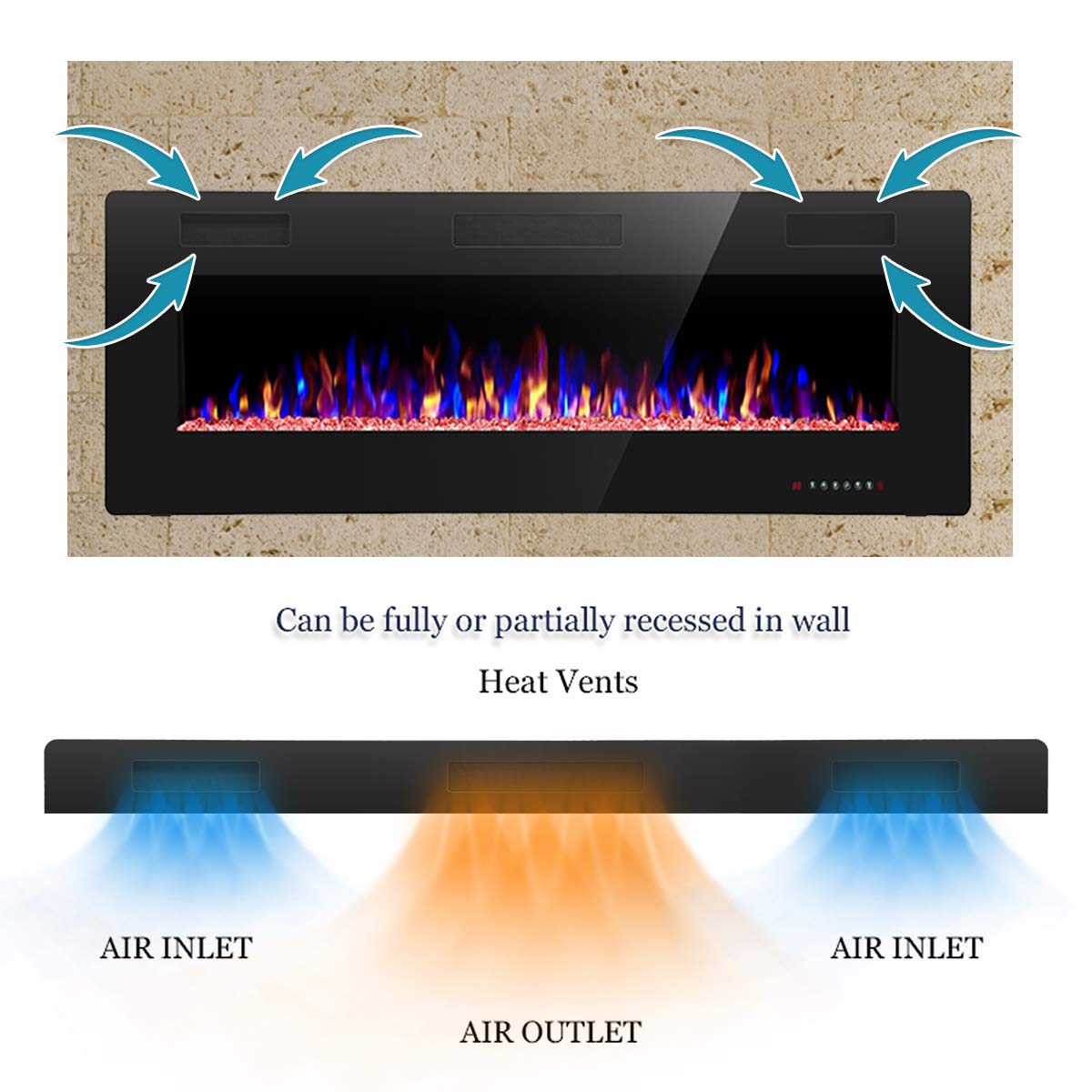 Slim Electric Fireplace