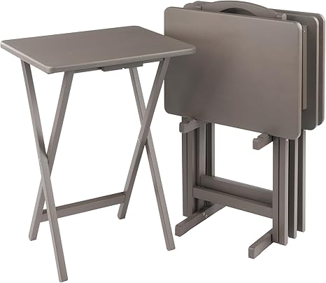 Foldable TV Tray Table – Height & Tilt Adjustable
