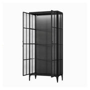 Glass Display Cabinet with LED Lighting