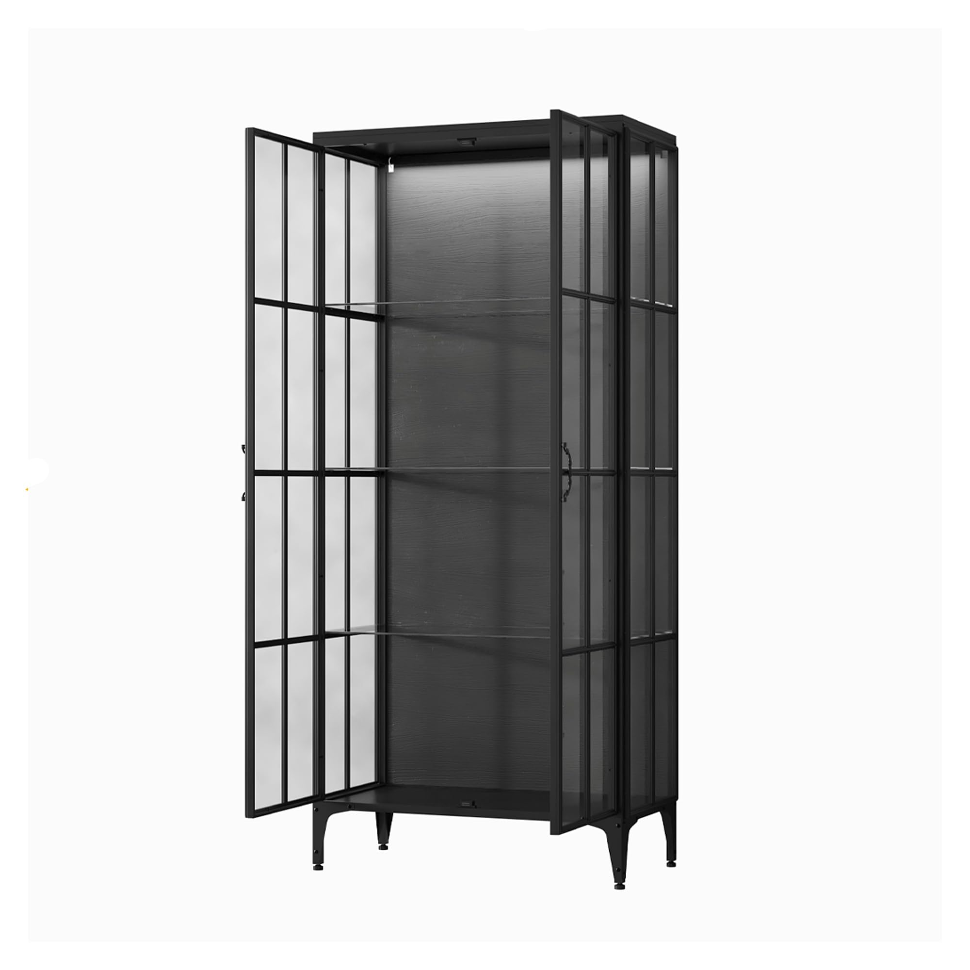 Glass Display Cabinet with LED Lighting