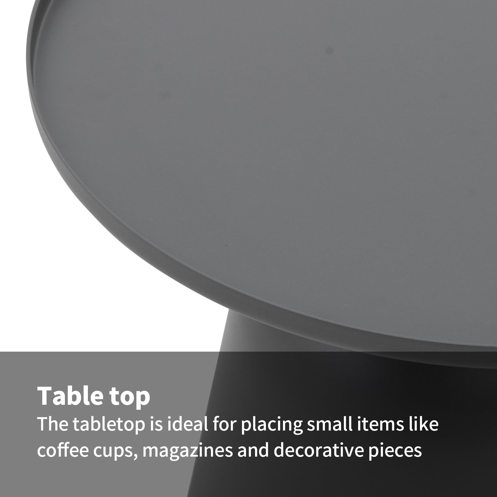Round Outdoor Coffee Table – Weather-Resistant Aluminum
